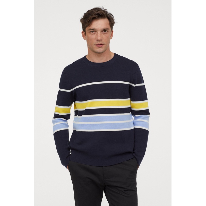Knitted Men Sweater in Long Sleeve with Stripe – Cardigan and Sweater price|S