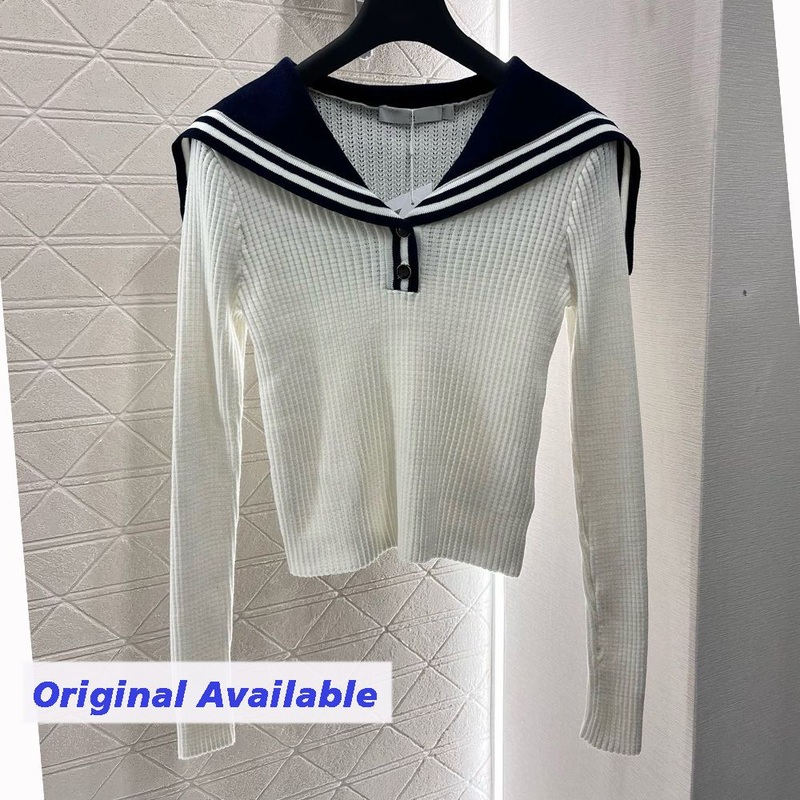 Ruffled Neck Long Sleeve Womens Sweater with Chest Logo and Embroidered Details – Womens Chest Logo Sweater and Fashion Embroidered Sweater price|Free Size