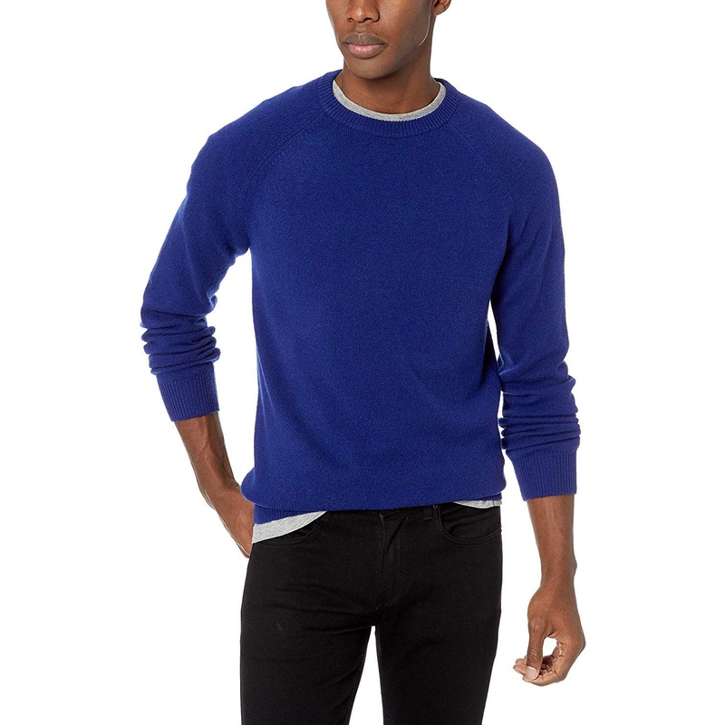 Classic Fashion OEM Custom Blank Men Wool Knit Crew Neck Jumper Slim Fit Pullover Sweater – Long Sleeve Sweater and Stand Collar Sweater price|S, S-2XL
