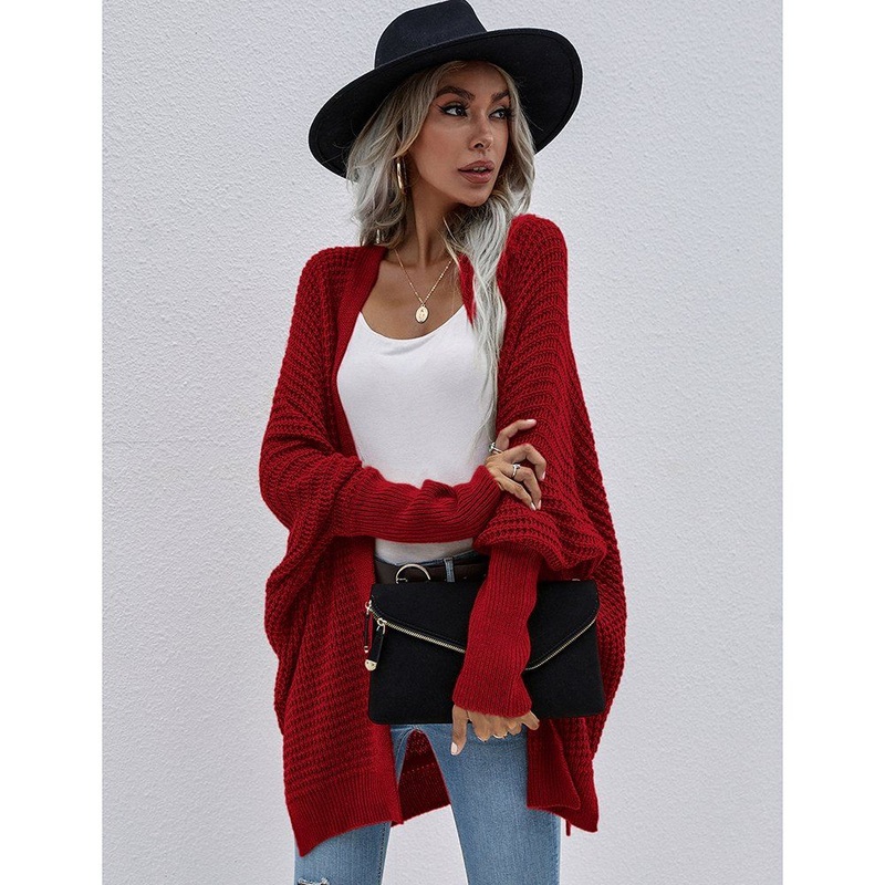 Fashion Clothes Solid Color Knit Wear Oversized Knitted Cardigan for Women – Woman Cardigan and Long Cardigan price|S, S, M, L, XL