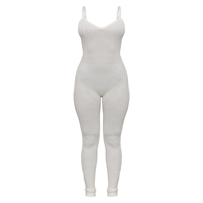 Fitness Bodycon Sleeveless Rompers Women Sexy Jumpsuits One Piece Knit Bodysuits for Women – Women Clothing and China Wholesale Clothing price|S, S/M/L/Customized Size