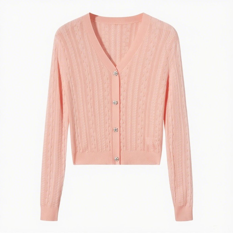 Knitwear Supplier Wholesale Women Lightweight Sweater Long Sleeve White Knitted Jacket Autumn Outwear Cardigan – Knitted Sweater and Sweater Cardigan for Women price|S/M/L