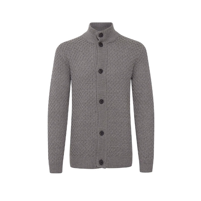 Men Classical Stand-up Collar Cardigan Long Sleeve 100% Cotton Knitting Sweater – Cardigan and Sweater price|S