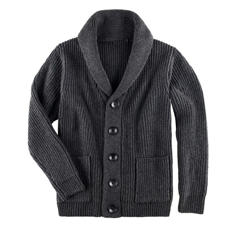 Men S Lapel Single-Breasted Knitted Cardigan Sweater – Knitwear and Sweater price|S