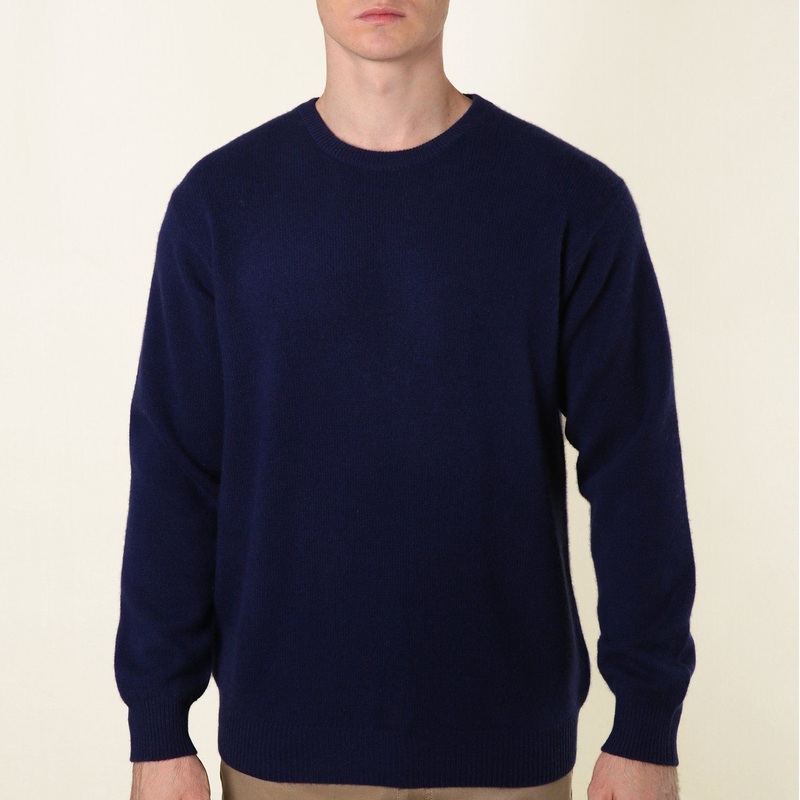 Mens Cashmere Classic Navy Crew Neck Pullover – Cashmere Sweater and Men Sweater price