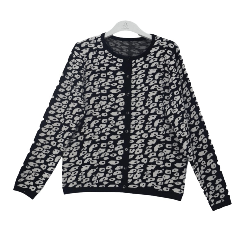 Wholesale Womens Clothes Knitted Jacket Jacquard Cardigan Winter Sweater – Womens Knitwear Coat and Custom Jacquard Knitwear price|S/M/L/Customized Size