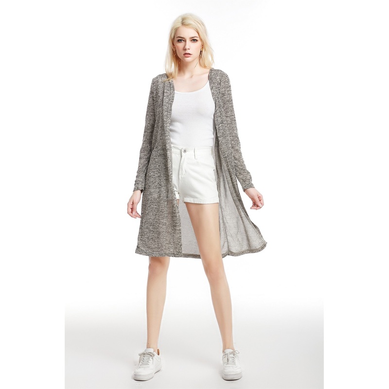 Women Thin Knitwear Cardigan Loose Long Shawl Jacket Fashion Sweater – Dress and Clothes price|S