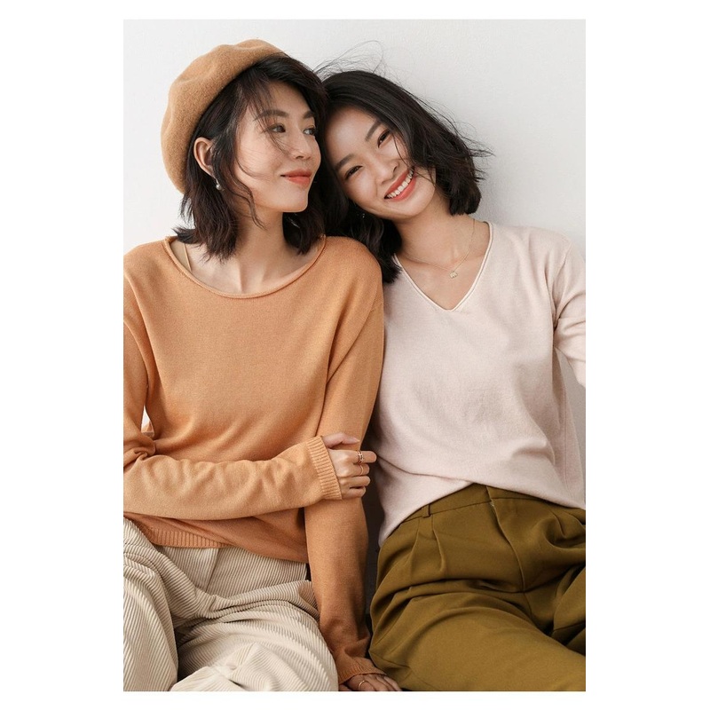 Womens Customizable Casual Fashion Warm Soft Puls Size Cashmere Tops – White and Black price|S-XXXL,Customizable