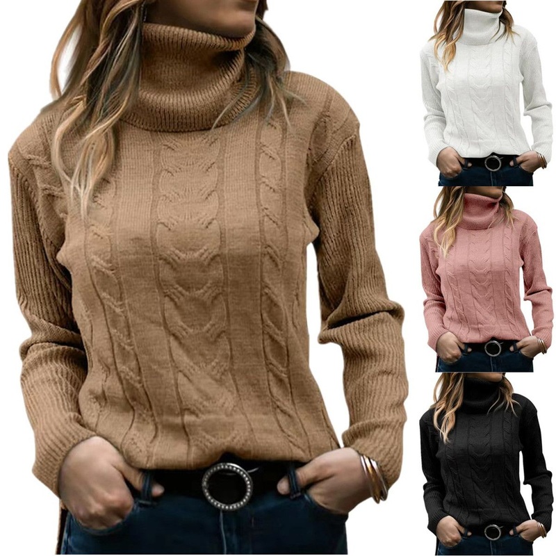 2025 Autumn Fall Winter Womens Turtleneck Knitwear – 2025 Autumn Fall Winter and Pullover Tops Clothes Sweaters price|Free Size