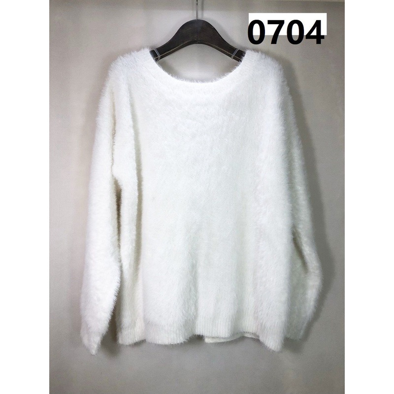 Custom Design White Color Knit Long Sleeve Solid Color Womens Sweater Pullover with Warm – Knitted Pullovers and Women Lightweight Sweaters price|S