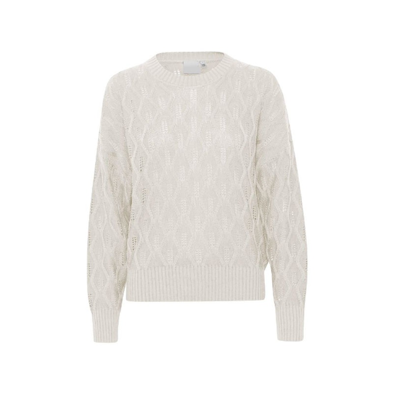 Fashion Hollow out Pure Color Cotton Pullover Long Sleeve Polyacrylic Sweater for Women – Knitting Sweater and Knitting Pullover price|S