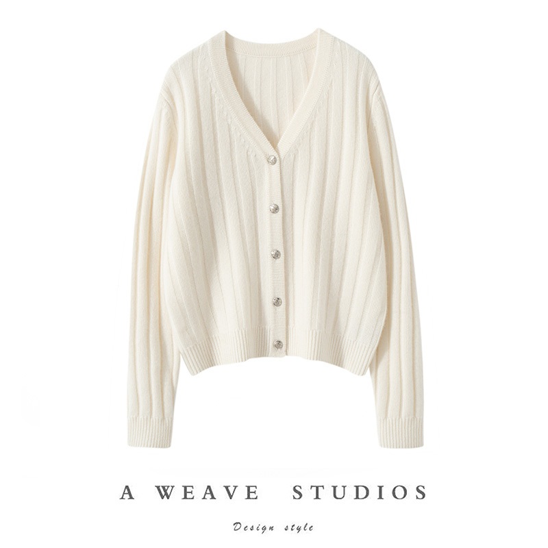 Ladys Casual Top Striped Wholesale OEM Pure Cashmere Top Knitted Sweater – White and Black price|S-XXXL,Customizable