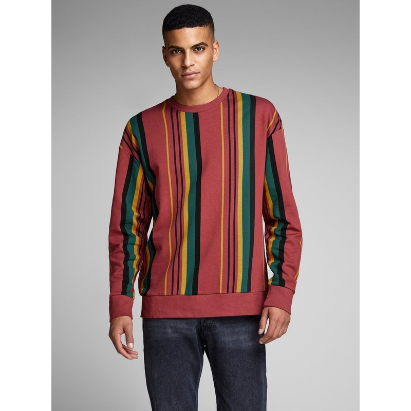 Men Knitted Fashion Long Sleeve Sweater with Stripe – Dress and Clothes price|S