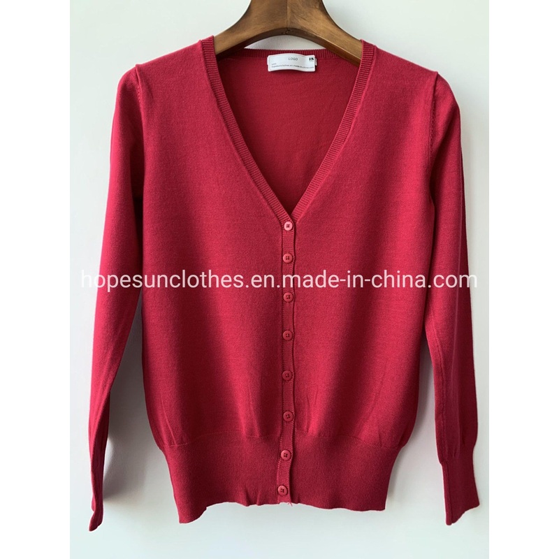 OEM Manufacturer Women Spring V-Neck Button Closure Cardigan Jacket Knitwear Sweater – Sweater Jumper and Sudaderas price|S