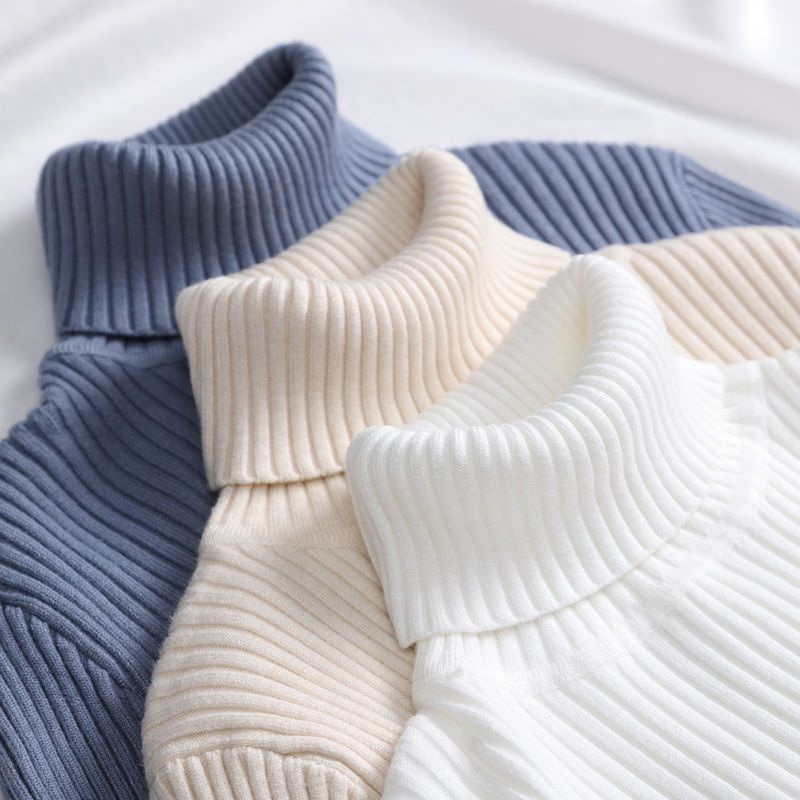 Winter Pullover Fashion Basic Cable Knit Sweater Plain Sweater Turtleneck Sweaters for Women – Cable Knit Sweater and Plain Sweater price|S