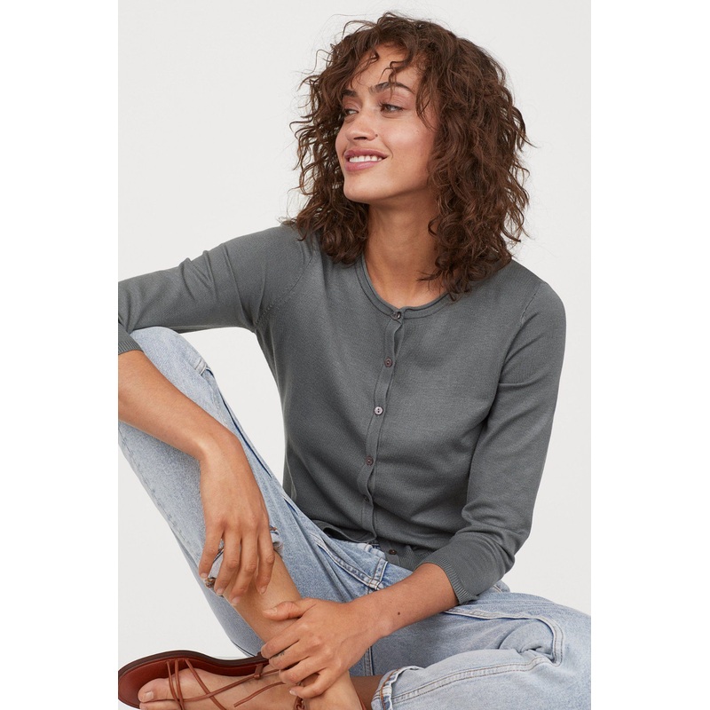 Women Round Neck Long Sleeve Fashion Clothes with Button – Dress and Clothes price|S