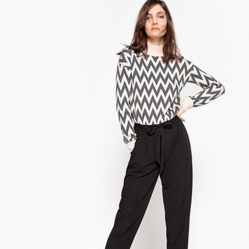 Womens Trutle Neck Special Design jacquard Knitted Pullover Sweater – Womens Sweater and Womens Pullover price|S