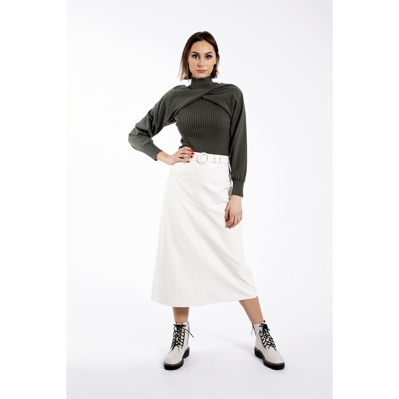 2022 Ladies Fashion Round Neck Special Body Stucture Pullover – Womens Pullover and Womens Knitwear price|S