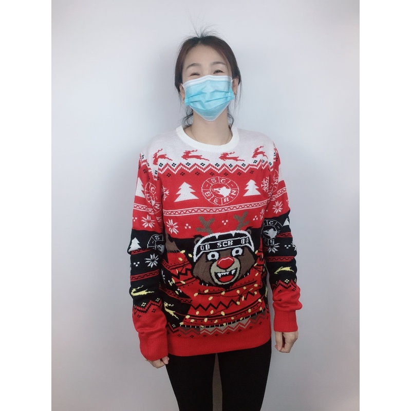 2022 Unisex Fashion Knitted Jacquard Patterned Round Neck Long Sleeve Jumper Sweater – Chirstmas Sweater and Christmas Pullover price|S