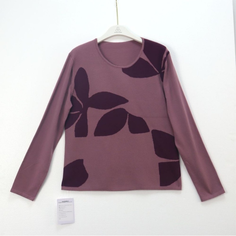 Autumn Bottom Shirt Jacquard Round Neck Womens Pullover Sweater – Ladies Sweater Pattern and OEM Womens Sweater price|S/M/L/Customized Size