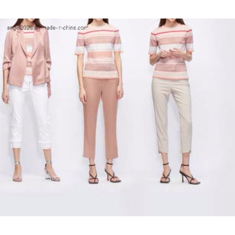 Clothing Wear Ladies Knitted Tops with Rayon Nylon Sweaters – Clothes and Fashion price|S