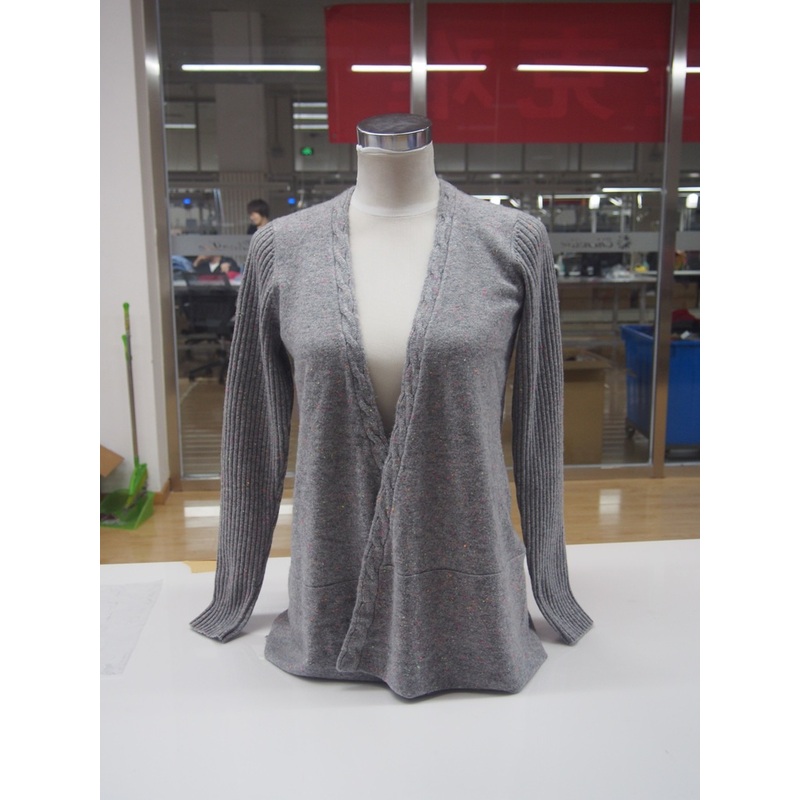 Ladys Long Rib Sleeve Open Front Cashmere Cardigan (2014) – Cashmere Cardigan and Ladys Cashmere Cardigan price|S