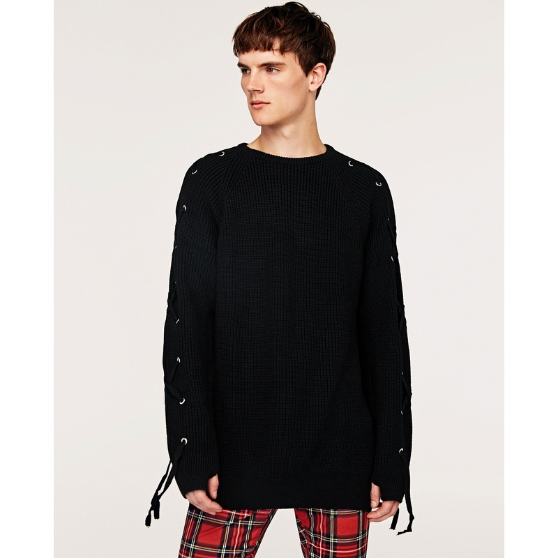 Men Fashion Winter Heavy Sweater with Metal Eyelet – Pullover Sweater and Sweater price|S, as Your Size Spec.