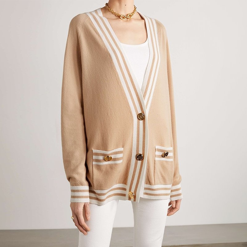 Solid Color Buttonless Ladies Cardigan Knit Sweater for Women Cardigan – Ladies Sweater and Striped Sweater price|S, S/M/L/Customized Size