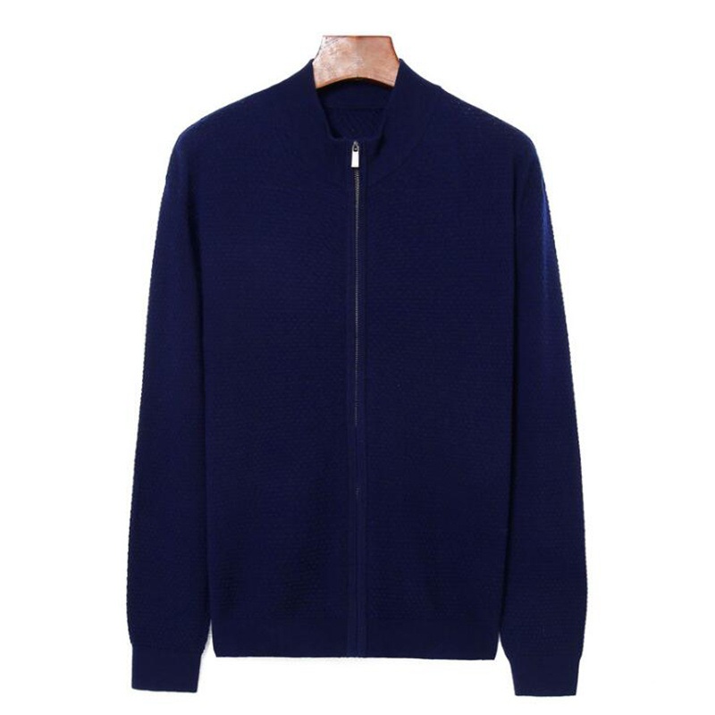 Spring Autumn Mens Loose Jumper Elastic Zipper up Sweater Cardigan – Men Autumn Winter Sweater Top and Wool Sweater Cardigan price|S, M, L, XL, 2XL, 3XL