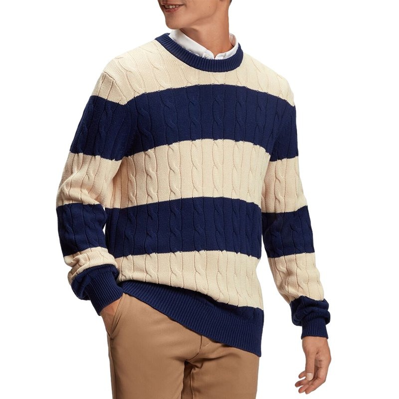 Street Wear Fashion Men Clothing Twisted Mens Pullover Sweater Patchwork Knit Sweater Mens Striped Pullover Sweater – Mens Sweater and Striped Sweater price|S, S/M/L/Customized Size