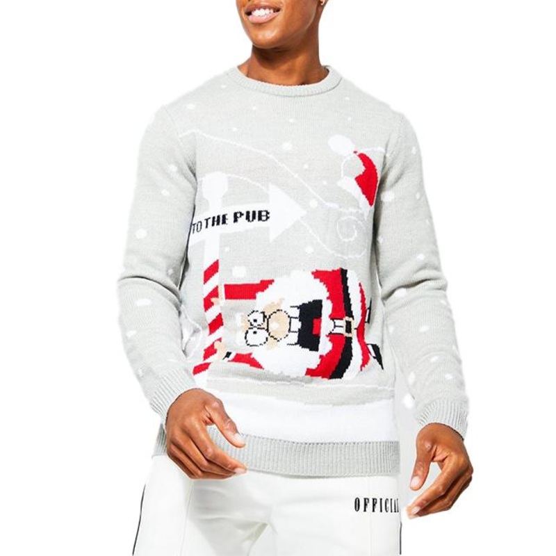 Ugly Sweater Custom Family Winter Clothes Wholesale Knit Mens Pullover Christmas Sweater – Mens Pullover Christmas Sweater and Custom Knit Mens Pullover price|S/M/L/Customized Size