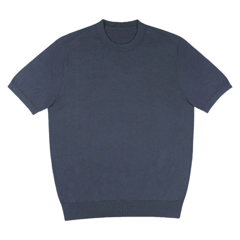 Classic Crew Neck Wool Blend Navy Custom Tailored for Casual and Business Wear Mens Sweater – Mtm Sweater and Custom Sweater price|Free Size
