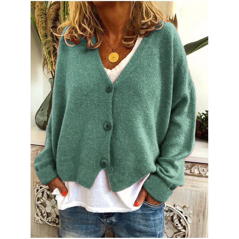 Color Casual Autumn New Sweater Knitted Cardigan – Knitwear and Sweater price|S