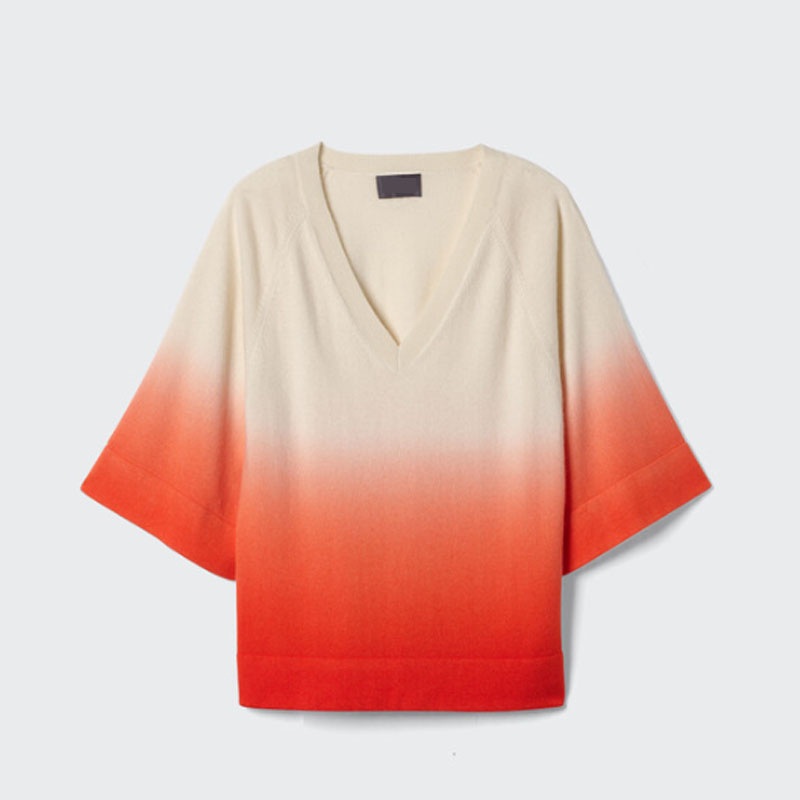 Design Gradual Change V-Neck Pullover Kimono Sleeve Women Spring Sweater – Sweater and Pullover price|S