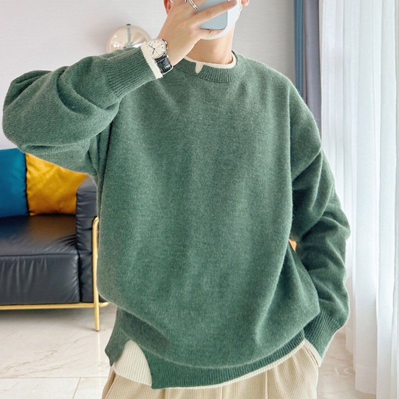 Fashion Designer Wool Knitted Sweater Crew Neck Pullover Men Clothing – Knitwear and Men Clothing price|S