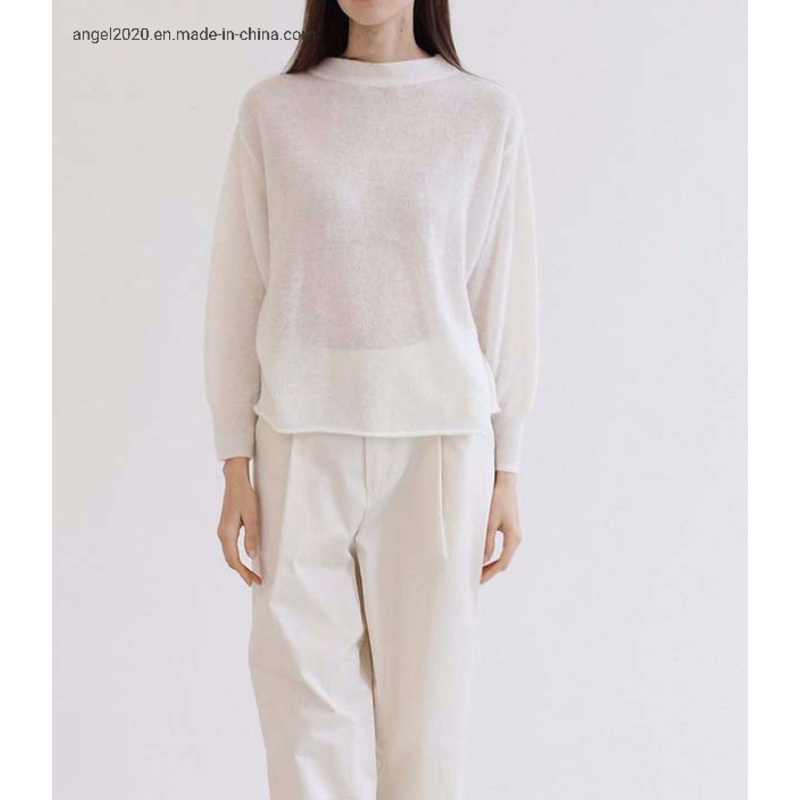 Fashion Ladies Knitted Solid Pullover with Wool Cashmere Sweaters – Clothes and Fashion price|S