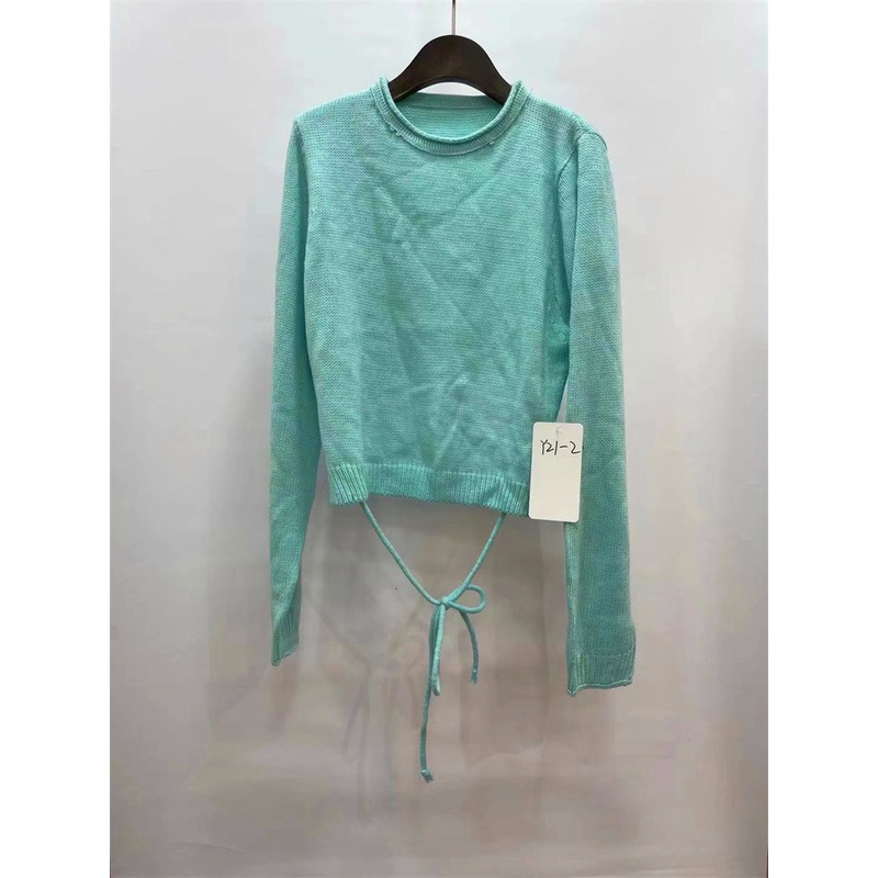 Long Sleeve Knitted Women Pullover Fashionable Knit Sweaters Crop Sweater Fall Style – Sweater and Pullovers price|S