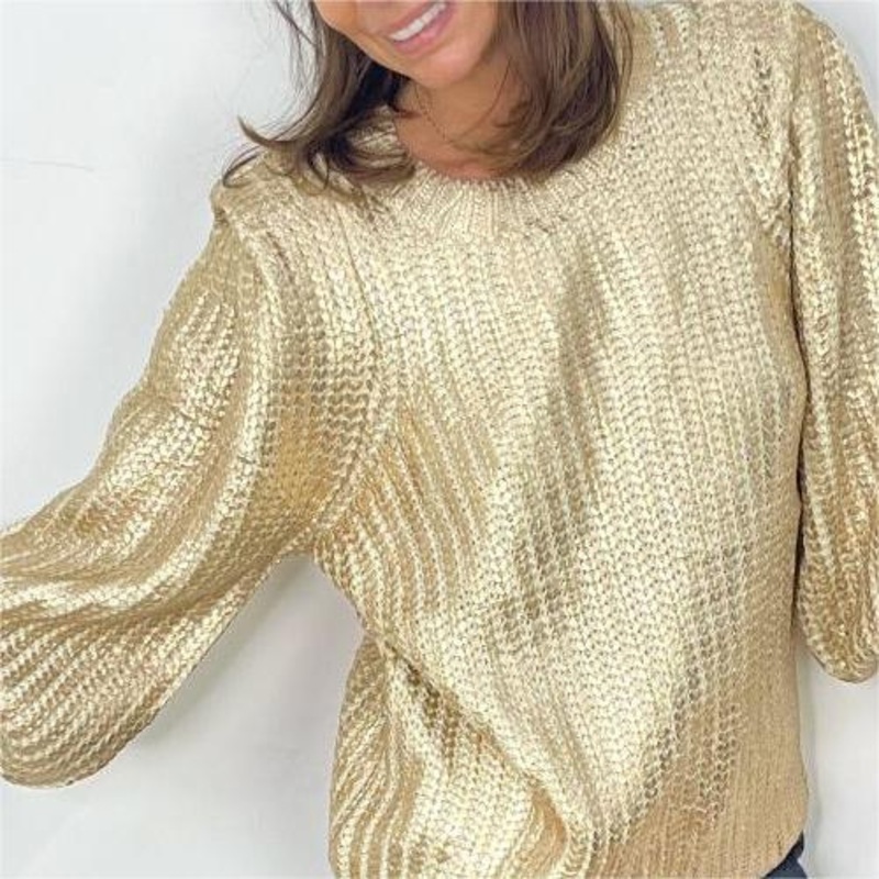 New Gold Spray Paint Craft Womens Custom Jumper Solid Color – Ladies Sweater and Striped Sweater price|S, S/M/L/Customized Size
