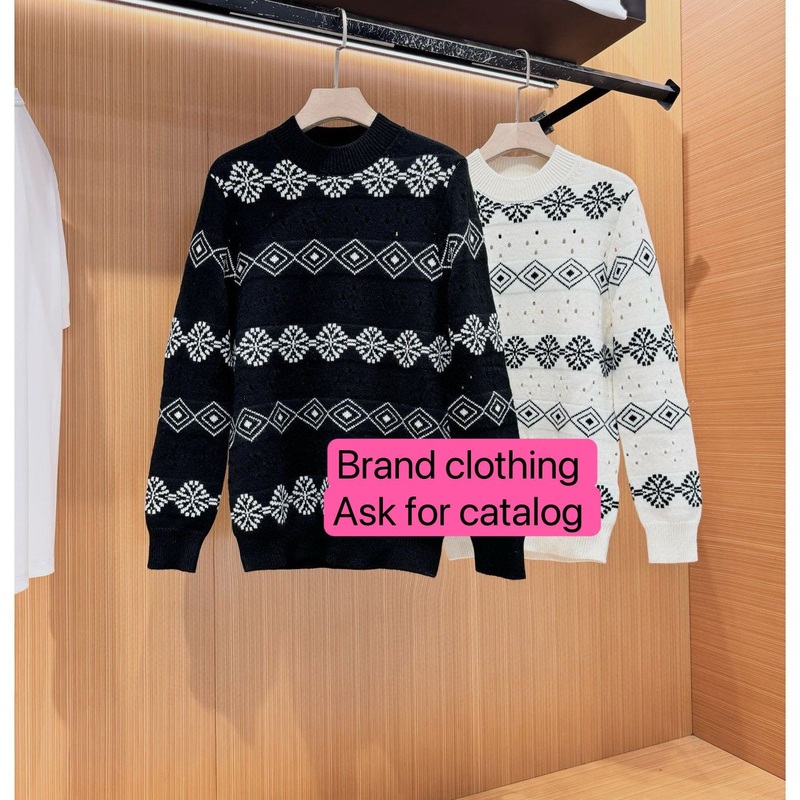 Wholesale Fashion Replica Trendy Unisex Knit Sweater with Classic Logo Design – Designer Denim Outer Wear and Mens Luxury Clothing price|4XL