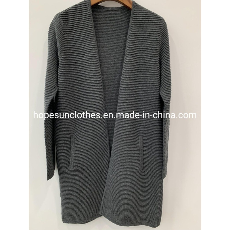 Wholesaler Manufacturer Women Jacquard Long Cotton Outerwear – Knitted Jumper and Sudaderas price|M