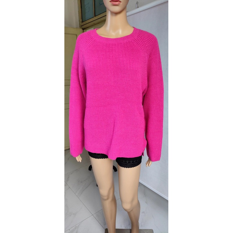 Womens Wool Oversize Pullover Sweater Casual Long Sleeve Crewneck Knitwear Pullover – Women Fashion and Women Clothes price|S