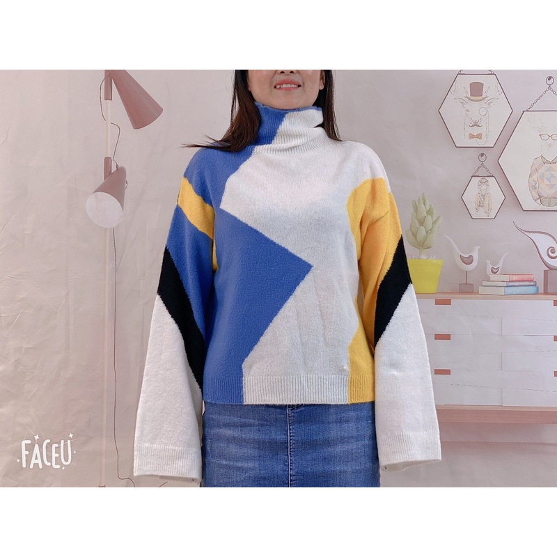 2022 Womens Fashion Design Trutleneck Long Sleeve Knitted Sweater – Womens Sweater and Womens Pullover price|S