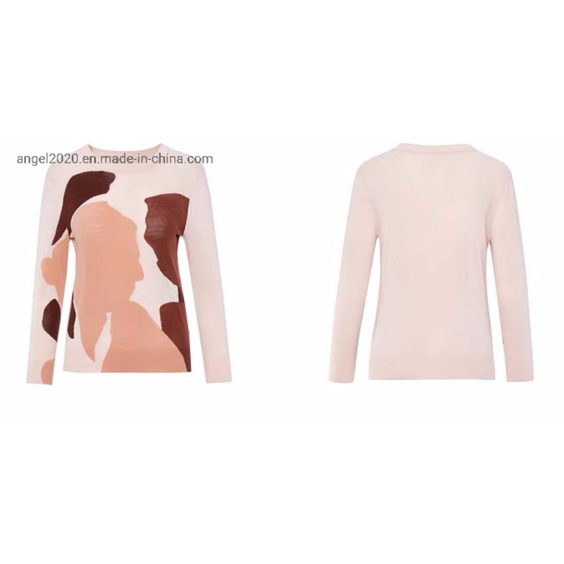 Clothing Ladies Knitted Pullover with Cashmere Wool Jacquard Sweaters – Clothes and Fashion price|S