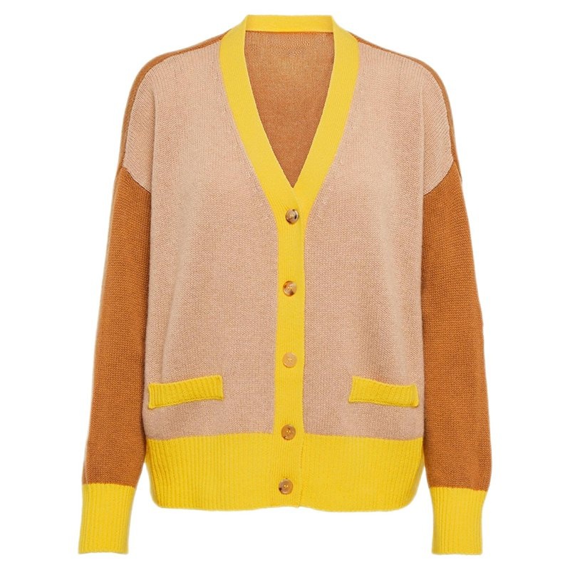Custom Womens Colthing Sweater V-Neck Single-Breasted Cardigan – Ladies Sweater and Customized Factory Sweaters price|S, S/M/L/Customized Size