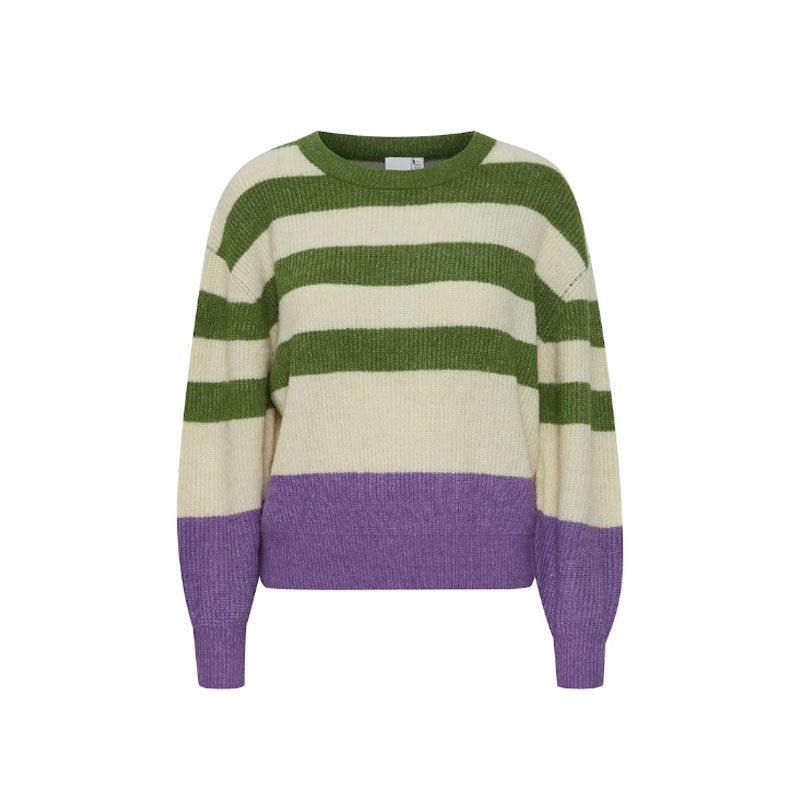 Fashion Striped Sweety Color Nylon Sweater Loose Fit Knitting Polyacrylic Pullover for Women – Pullover Sweater and Women Sweater price|S