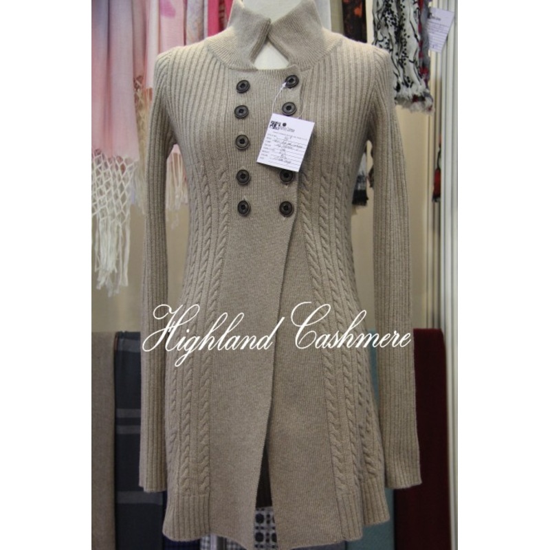 Ladiescashmere Polo Neck Cardigan with Cables Computerized – Cashmere Cable Cardigan and Ladies Cardigan price|L