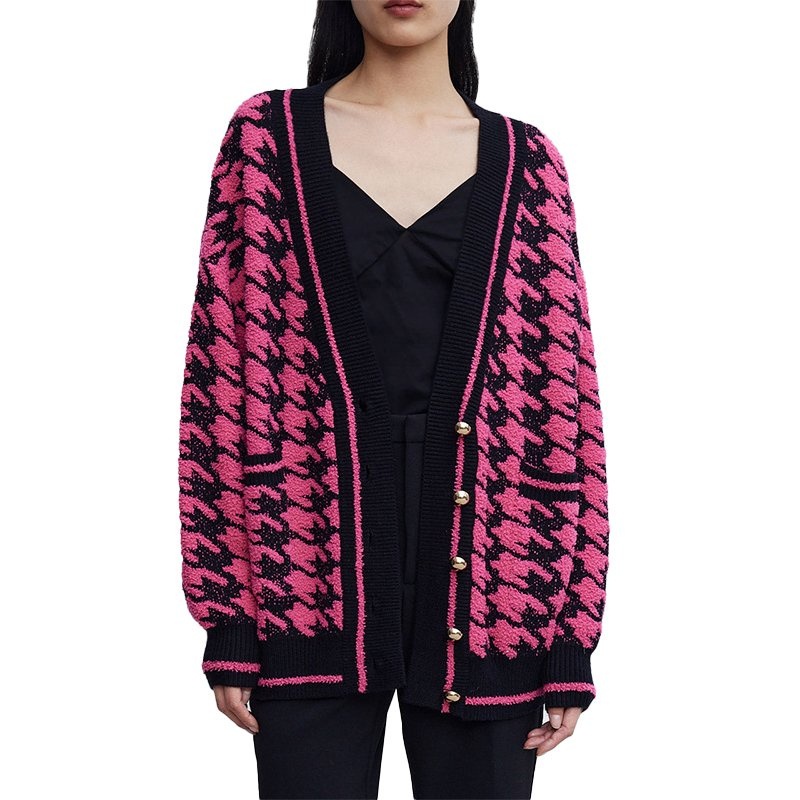 Manufacturers Single-Breasted Cardigan Womens Sweater – Ladies Sweater and Striped Sweater price|S, S/M/L/Customized Size