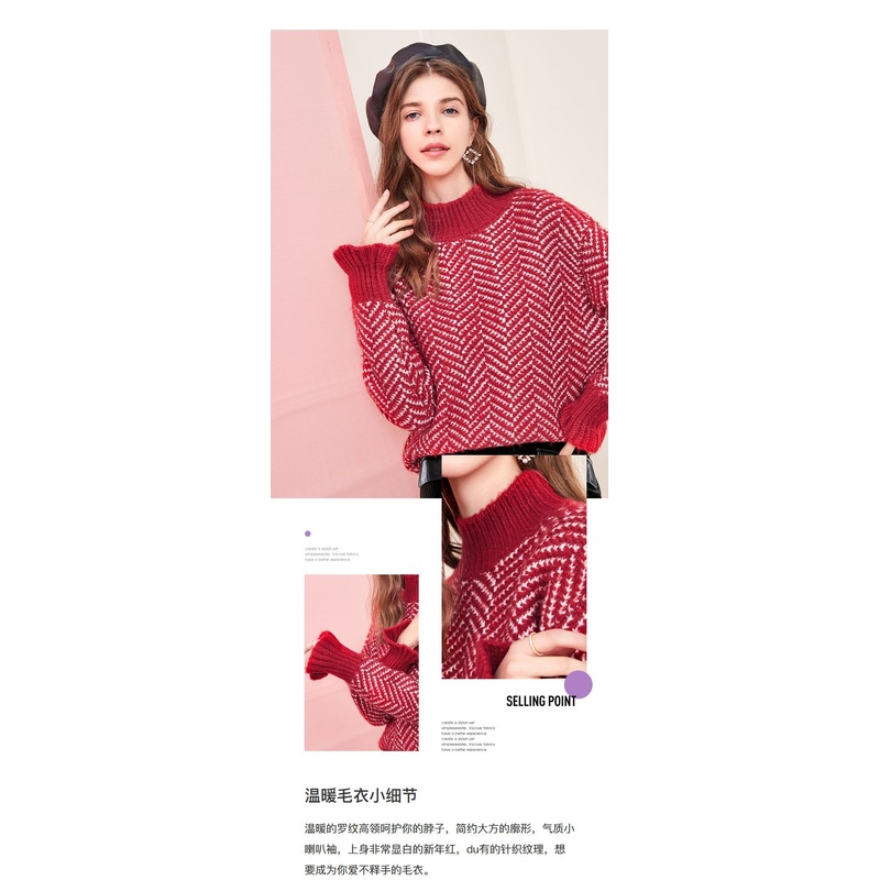 New Design Winter Sweater Tritleneck Blouse for Women – Pullovers and Sweater price|S