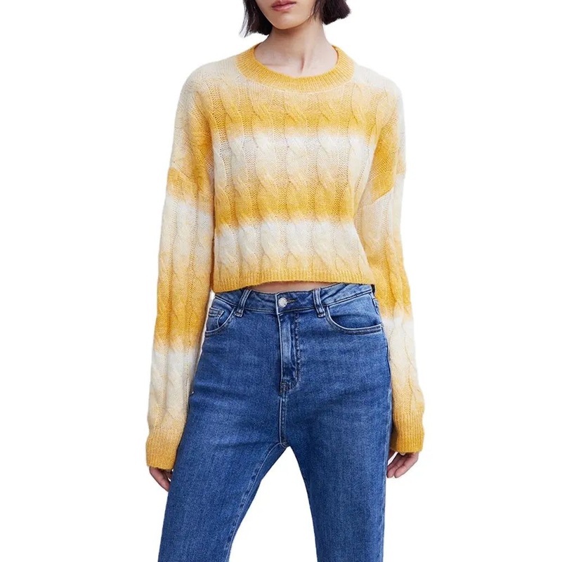 Spring Autumn Loose Casual Short Pullover Round Neck Long Sleeve Fashion Womens Knitted Sweater – Knitwear and Knitted Sweater Knitwear price|S, Customized