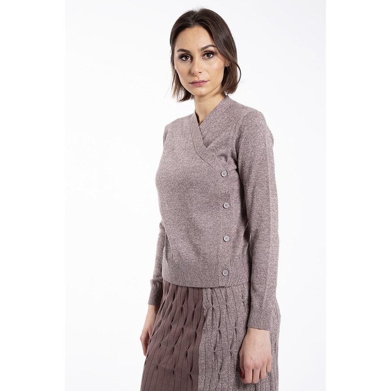 2022 Ladies Fashion Knitted Y Neck Long Sleeve Button Cardigan Sweater – Womens Cardigan and Womens Knitwear price|S